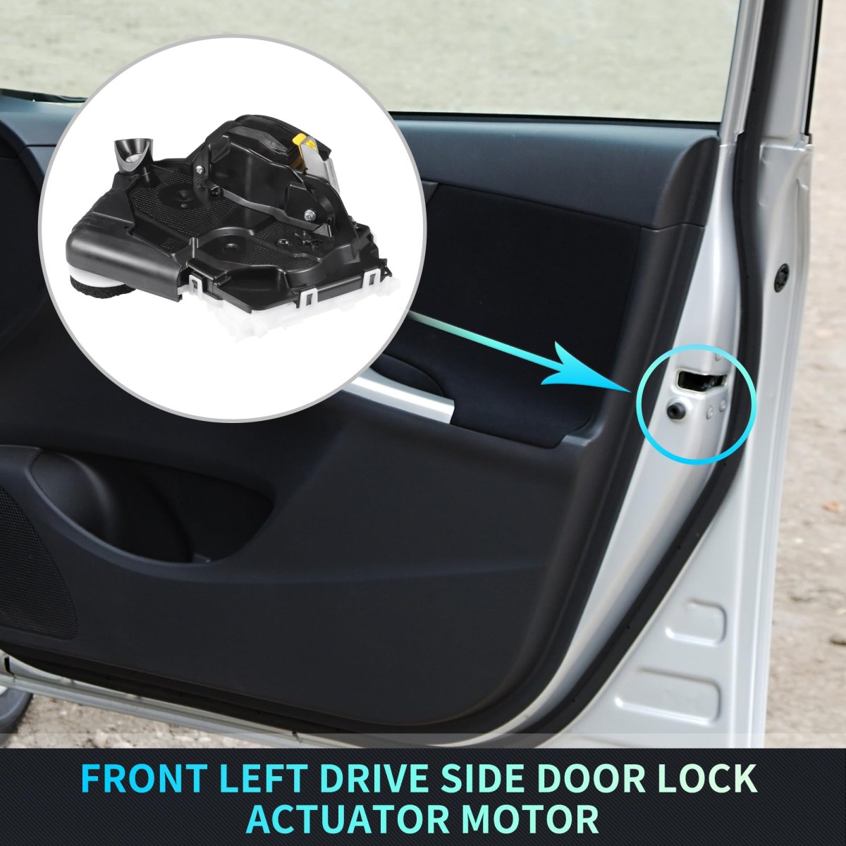Front Left Driver Side Power Door Lock Actuator Motor For Honda Cr V 2013 Latch Assembly Replace 72150t0ah02 Black