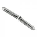 Yana Shiki A3246pr Polished Swirl Style Straight Design Grip With Pointed Ribbed End Caps 