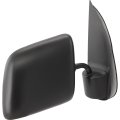Passenger Side Door Mirror For Ford E-450 Super Duty 2003 2004 Manual Adjust Non Heated Folding Textured Black Convex Glass 