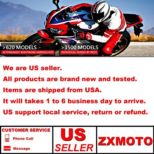 Zxmoto Motorcycle Pair Replacement Aftermarket Racing Mirrors Fits For Kawasaki Suzuki Yamaha Motorcycles With 7 8 Inches