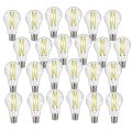 Satco 24 Pack Dimmable Led Filament Lamps S12429 High Lumens 12 5 Watt A19 Clear Medium Base 2700k 90 Cri 120 Volt For Use At 