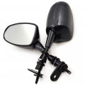 Httmt- Usmt078-cn- Carbon Fiber Racing Mirror Compatible With Cbr Ninja Zx Gsxr Katana Hayabusa Yzf R1 Rearview Kawasak Suzuk