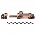 Barrel Slide Door Bolts 4-inch Zinc Alloy Security Latch Lock Red Bronze 