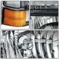 Aintier A Pair Of Automotive Headlight Assembly Fit Ford Excursion 2000-2004 For For F-250 Super Duty 1999-2005 With Chrome
