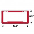 Gazelle Orange Sky Africa Acacia License Plate Tag Frame