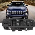 Electric Power Master Window Switch Front Left Driver Side For Cherokee 2 4l 3 2l 2014 To 2017 Seamless Design Easy Install