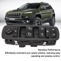 Electric Power Master Window Switch Front Left Driver Side For Cherokee 2 4l 3 2l 2014 To 2017 Seamless Design Easy Install