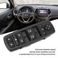 Electric Power Master Window Switch Front Left Driver Side For Cherokee 2 4l 3 2l 2014 To 2017 Seamless Design Easy Install