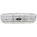 Ford Crown Victoria Grille Assembly 1998 2011 Chrome Shell And Insert Plastic 6w7z8200ba Front Snap On Replacement Part 
