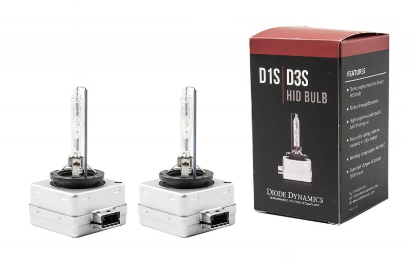Diode Dynamics Replacement Hid Bulbs For Vw Gti 2010-2012 Pair D1s 4300k