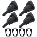 4 Pack 4805742ac 4805742ab 4805742aa Windshield Washer Nozzles For Dodge Ram 2500 3500 Truck 2010 2024 2 Holes Fan Pattern