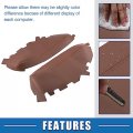 A Absopro Car Front Door Panel Armrest Cover Interior Trims For Toyota Avalon 2013-2018 Brown 1 Pair