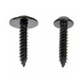 Multi-purpose Screws Steel Material Black Oxide Coarse Thread Phillips Drive Style Round Flange Flat Pan Head Shape 10 Pieces 