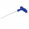 3mm Tip Width T-handle Ball End Hexagon Hex Key Wrench Blue 145mm Length 