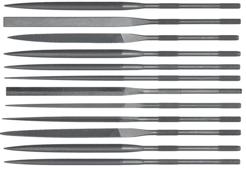 Grobet Swiss Pattern Needle Files 6-1 4 Inch Cut 2 Set Of 12