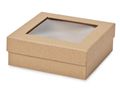 Bulk Kraft Pinstripe Medium Gourmetrigid Window Box 5-7 8x5-7 8x2-1 8 1 Unit 24 Pack Per 