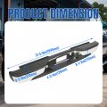 Kuafu Chrome Rear Step Bumper Compatible With 1999-2006 Chevy Chevrolet Silverado Gmc Sierra 1500 Steel License Plate Light