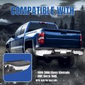 Kuafu Chrome Rear Step Bumper Compatible With 1999-2006 Chevy Chevrolet Silverado Gmc Sierra 1500 Steel License Plate Light