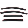 Window Visors For 2014 2023 Mitsubishi Mirage Hatchback Slim Style Smoke Tinted Acrylic Rain Guards 4 Piece Set Tape On