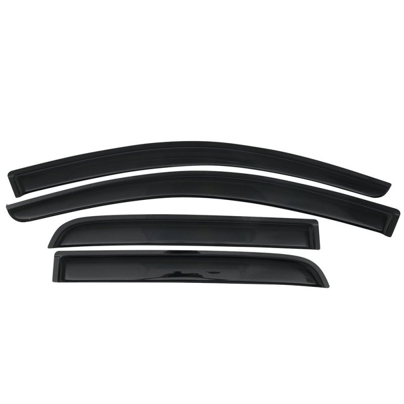 Window Visors For 2014 2023 Mitsubishi Mirage Hatchback Slim Style Smoke Tinted Acrylic Rain Guards 4 Piece Set Tape On