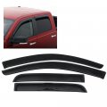 Window Visors For 2014 2023 Mitsubishi Mirage Hatchback Slim Style Smoke Tinted Acrylic Rain Guards 4 Piece Set Tape On