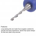 Uxcell Micro Pcb Drill Bit Set 1 8 Shank 25mm Solid Tungsten Carbide Cnc Engraving Print Circuit Board Bits Rotary Tool 10pcs