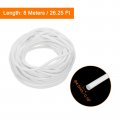 Uxcell Silicone Foam Seal Strip 4 5mm 0 18 Dia 8 Meters 26 25 Ft Long Sponge Rubber Weather Round Cord Solid For Machinery And