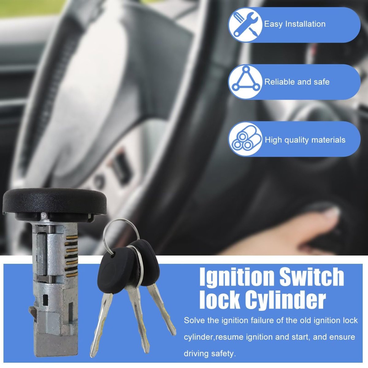 15794826 Ignition Switch Lock Cylinder For 2007-2014 Chevy Silverado 2500 Hd No Chip