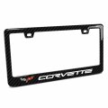 Ipick Image For Chevrolet Corvette C6 In 3d On Real Carbon Fiber Abs Plastic License Plate Frame Is Official Licensed