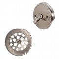 Westbrass D92-20 3-1 8 Trip Lever Bathtub And Shower Drain Kit With 2-hole Overflow Faceplate 1-pack Stainless Steel 
