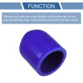 1 Pcs 30mm Length 18 Id Blue Car Silicone Rubber Hose End Cap Reinforced Blanking For Bypass Tube Universal