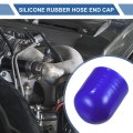 1 Pcs 30mm Length 18 Id Blue Car Silicone Rubber Hose End Cap Reinforced Blanking For Bypass Tube Universal