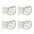 Wflnhb Carburetor Repair Kits Set Of 4 Replacement For Honda Cb650 1981-1982 Cb650sc 1982 Carb