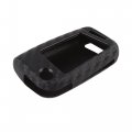 X Autohaux Silicone Carbon Fiber Pattern Car Key Fob Coverless Remote Key Soft Case Protector With Keychain For Vw Polo Mk6