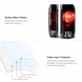 Black Smoke Euro Style Tail Light Lamp Assembly For 1987-1996 Ford Bronco F150 F250 F350 Pickup Truck Driver Passenger Side