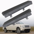 3pcs Step Flexible Tailgate Protector Trim Molding Cap Replacement For 2009 2010 2011 2012 2013 2014 F150 Black 