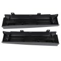 3pcs Step Flexible Tailgate Protector Trim Molding Cap Replacement For 2009 2010 2011 2012 2013 2014 F150 Black