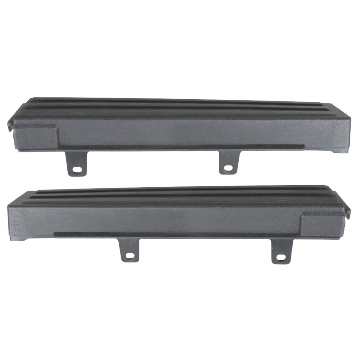 3pcs Step Flexible Tailgate Protector Trim Molding Cap Replacement For 2009 2010 2011 2012 2013 2014 F150 Black