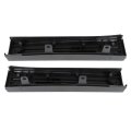 3pcs Step Flexible Tailgate Protector Trim Molding Cap Replacement For 2009 2010 2011 2012 2013 2014 F150 Black