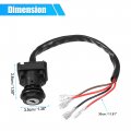 X Autohaux 1 Set Motorcycles Ignition Key Switch For Kawasaki Force Prairie 650 700 750 Kfx700 27005-1267 27005-1230 27005-0019