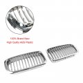 Topteng 2pcs Chrome Front Kidney Grill Grille Fit For Bmw 7 Series E38 1994-2001 51138125811 51138125812 51138231595