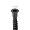 20pcs M5x40mm Hex Socket Countersunk Head Self Tapping Connecting Screws Carbon Steel Furniture Confirmat Screw Black