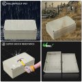 Uxcell 3 X2 X1 83mmx58mmx33mm Abs Junction Box Universal Electric Project Enclosure Beige