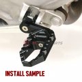 Autobahn88 Motorcycle Footpeg Front Rider Touring-type With 40mm-extension Compatible Ducati 959 Panigale 2016-2018 Black