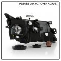 Acanii For 2010 2011 2012 Ford Fusion Factory Style Black Projector Headlight Heaplamp Replacement Left Driver Side