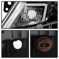 Acanii For 2010 2011 2012 Ford Fusion Factory Style Black Projector Headlight Heaplamp Replacement Left Driver Side