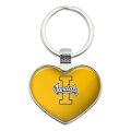 University Of Idaho Primary Logo Keychain Heart Love Metal Key Chain Ring