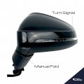 Spieg Driver Side Mirror Replacement For Audi A4 Quattro 2017-2019 S4 2018-2019 Power Heated Signal Light Painted Black 6pin