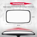 Tractor Mirror For Loader Excavator Farm 7 9 In X 13 Convex Replacement Side John Deere Case Ih Agco New Holland