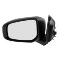 Door Mirror Driver Side For Mitsubishi Mirage 2014 To 2022 Replacement Mi1320149 And 7632b279 Black Standard Style Mount 
